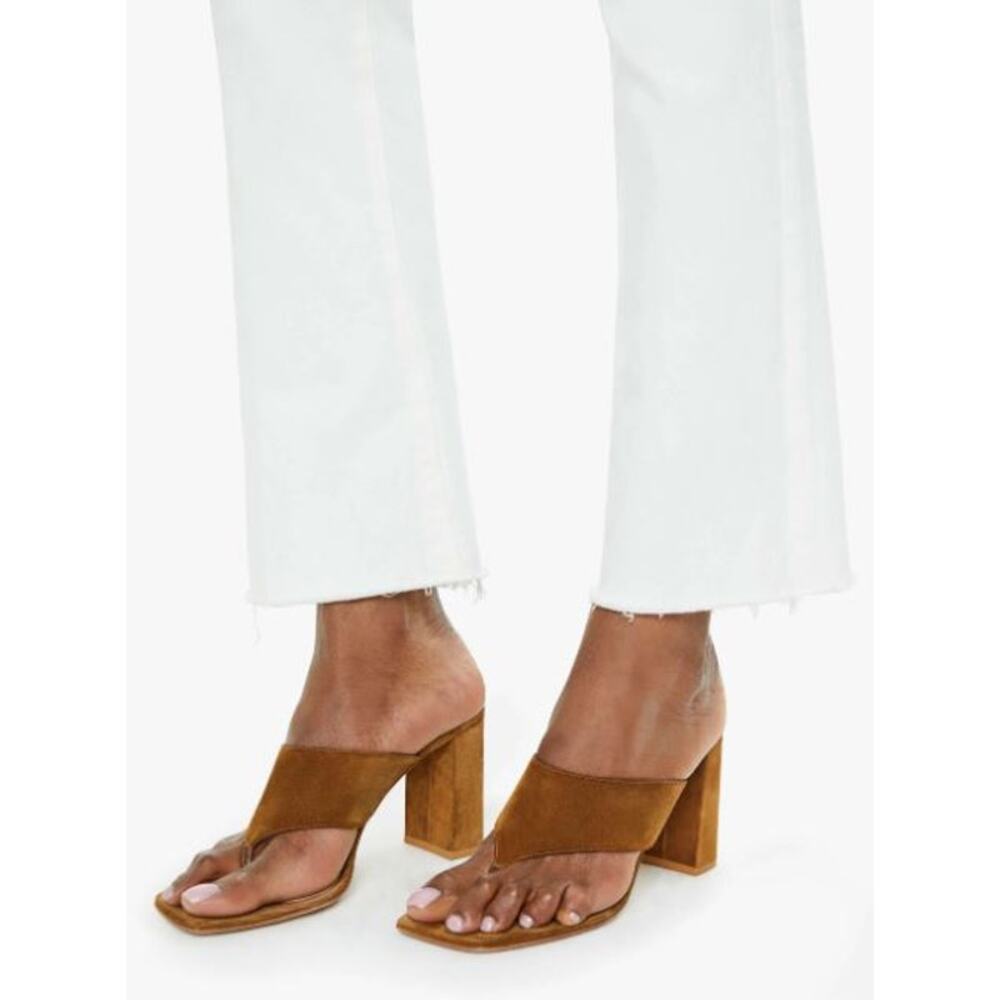 NEW MOTHER The Hustler Ankle Fray Jeans Fairest Of Them All Flared Leg Size 33 - Picture 10 of 14